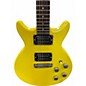 Vintage 1970s Tom Holmes DC Taxi Yellow Solid Body Electric Guitar