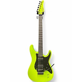 Used Schecter Guitar Research Sun Valley SS-FR SLIME YELLOW Solid Body Electric Guitar