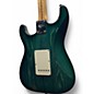 Used Fender Custom Shop FMT NOS Stratocaster  Stained Green Solid Body Electric Guitar