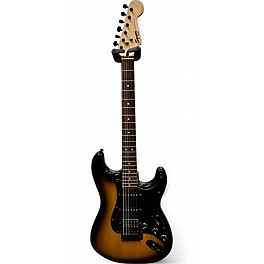 Used Squier Bullet Stratocaster HSS 3 Tone Sunburst Solid Body Electric Guitar