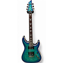Used Schecter Guitar Research Omen Extreme 6 Trans Blue Solid Body Electric Guitar