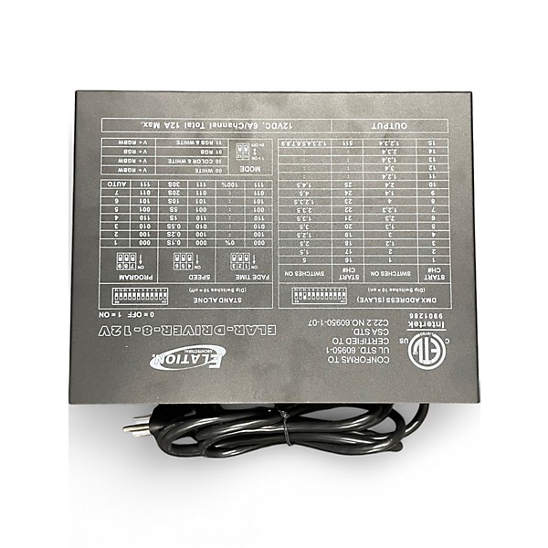 Used Elation ELAR-DRIVER 8 Lighting Controller