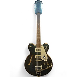Used Gretsch Drums J-GRLY John Gourley Broadkaster Center Block  Iridescent Black Hollow Body Electric Guitar