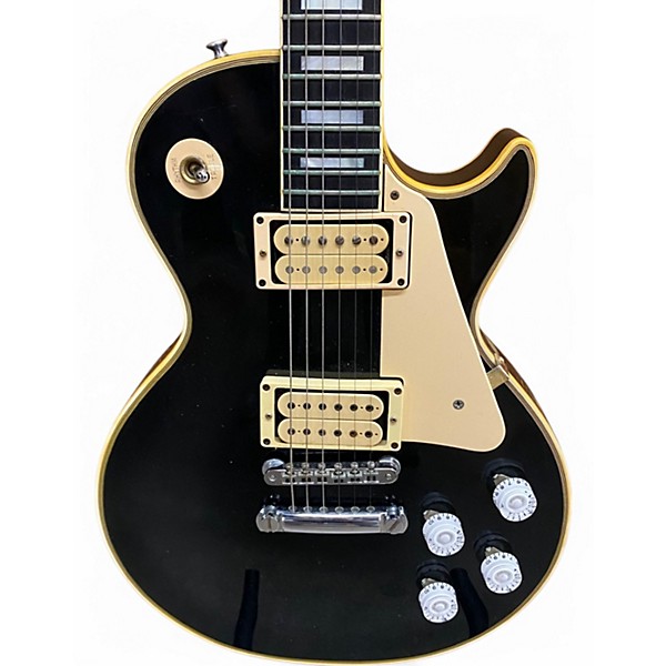 Vintage 1969 Gibson Les Paul Custom Black Solid Body Electric Guitar