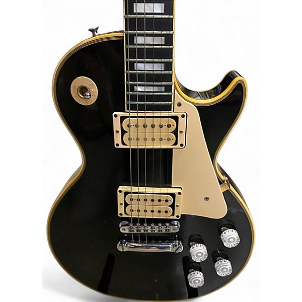Vintage 1969 Gibson Les Paul Custom Black Solid Body Electric Guitar