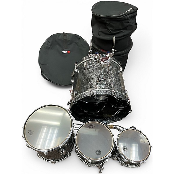 Used Mapex 4 Piece Saturn Jazz granite sparkle Drum Kit