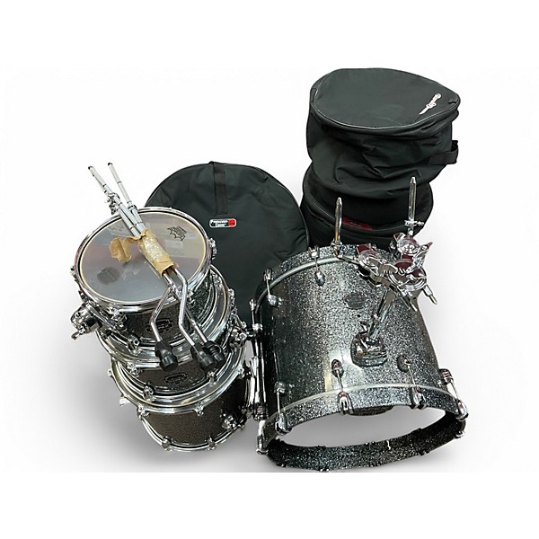 Used Mapex 4 Piece Saturn Jazz granite sparkle Drum Kit