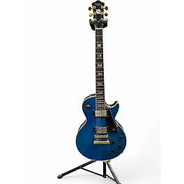 Used Wolf WLP Blue flame Solid Body Electric Guitar
