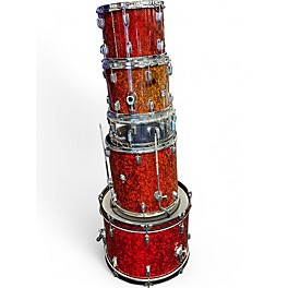 Used Cb Drums 5 Piece SP SERIES MARBLE RED Drum Kit