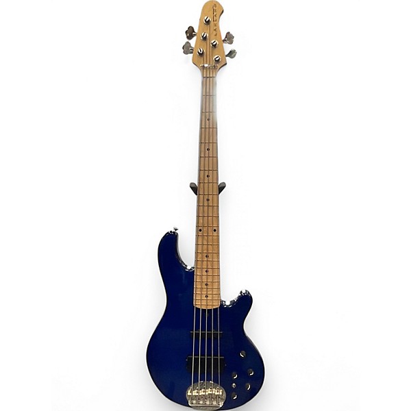 Used Lakland 55-02 Skyline Series 5 String Blue Sapphire Electric Bass Guitar