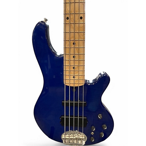 Used Lakland 55-02 Skyline Series 5 String Blue Sapphire Electric Bass Guitar