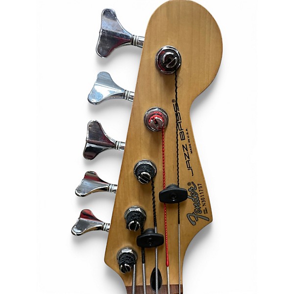 Used Fender AMERICAN JAZZ BASS PLUS V BERGUNDY Electric Bass Guitar