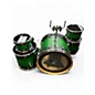 Used Gretsch Drums 6 Piece Catalina Maple Trans Green Drum Kit