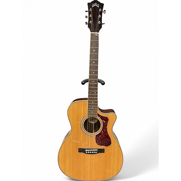Used Guild OM250CE Reserve Natural Acoustic Electric Guitar
