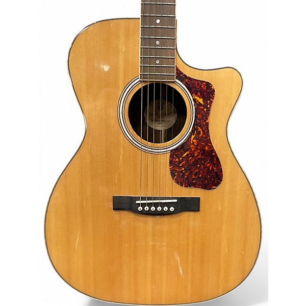 Used Guild OM250CE Reserve Natural Acoustic Electric Guitar