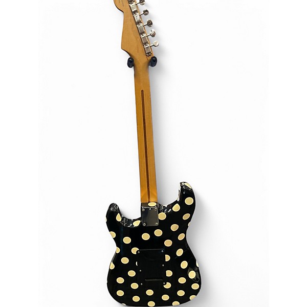 Used 2005 Fender Artist Series Buddy Guy Stratocaster Black and White Solid Body Electric Guitar