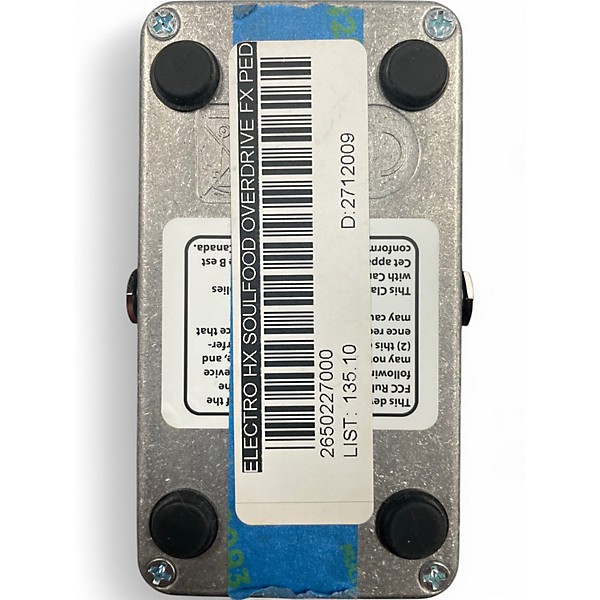 Used Electro-Harmonix Soul Food Overdrive Effect Pedal