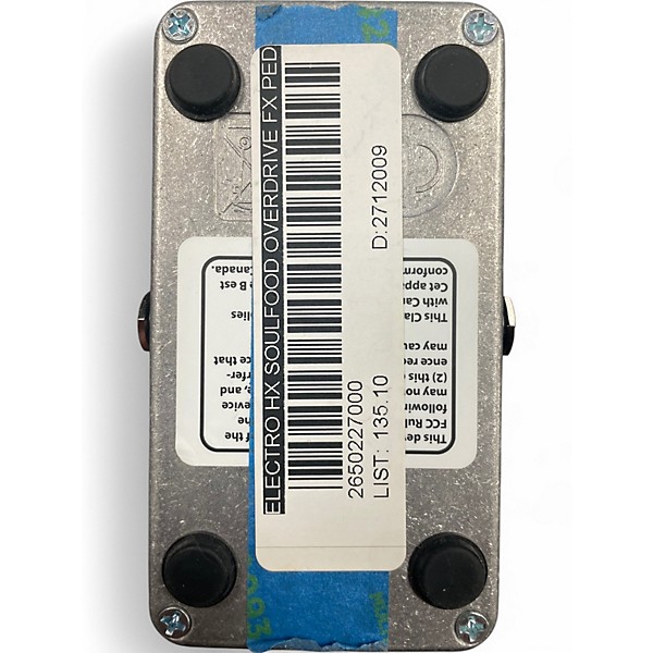 Used Electro-Harmonix Soul Food Overdrive Effect Pedal