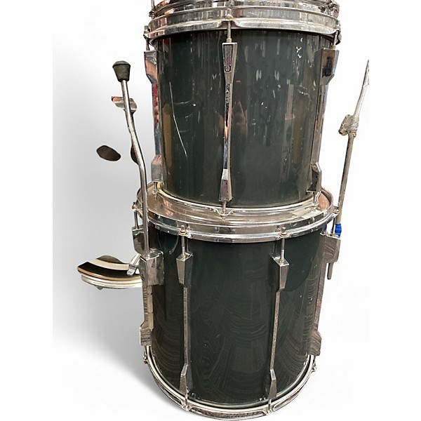 Vintage 1990s TAMA 5 Piece Rockstar GUN METAL GREY Drum Kit