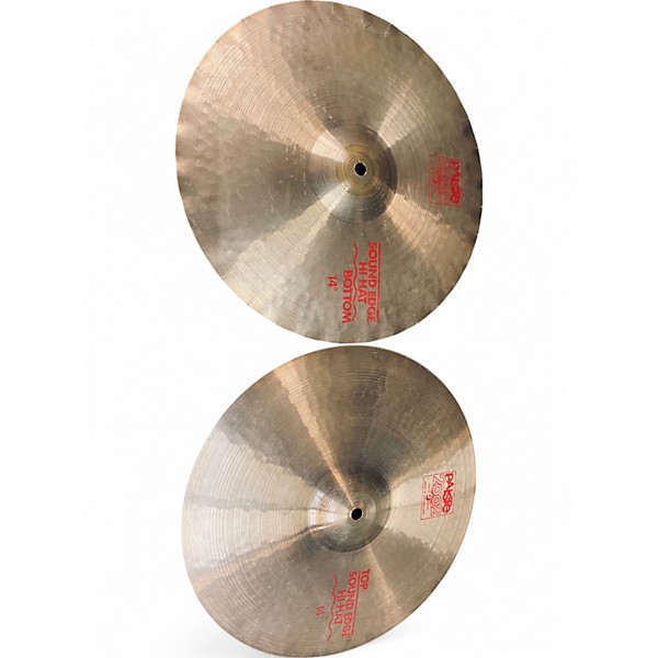 Used Paiste Used Paiste 14in 2002 SOUNDEDGE HI HAT PAIR Used Paiste Used Paiste 14in 2002 SOUNDEDGE HI HAT PAIR