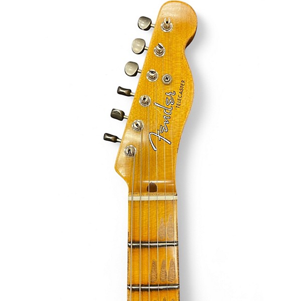 Used Fender LTD NAMM 50'S CUSTOM TELE AZTEC GOLD OVER GOLD SPARKLE Hollow Body Electric Guitar