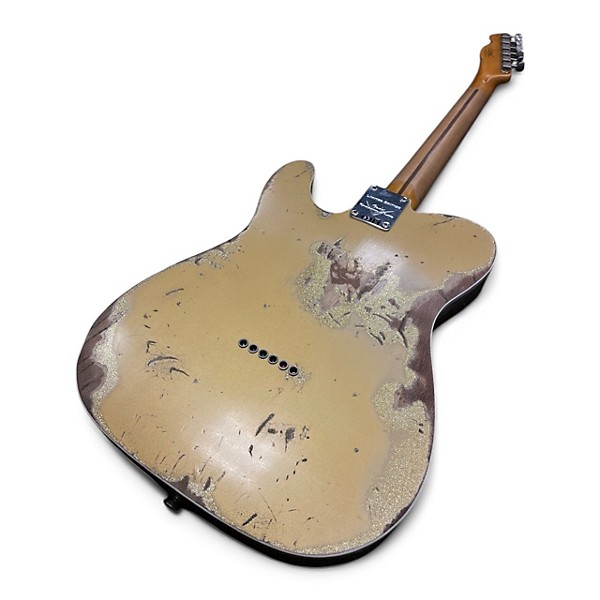 Used Fender LTD NAMM 50'S CUSTOM TELE AZTEC GOLD OVER GOLD SPARKLE Hollow Body Electric Guitar