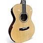 Used Harvey Leach Custom OM Floral Vine Natural Acoustic Guitar