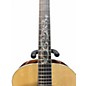 Used Harvey Leach Custom OM Floral Vine Natural Acoustic Guitar