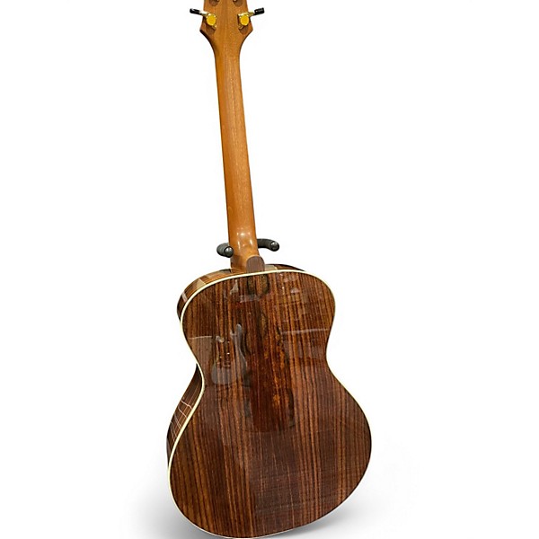 Used Harvey Leach Custom OM Floral Vine Natural Acoustic Guitar