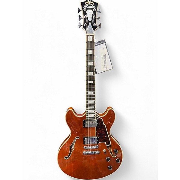 Used D'Angelico Premier Series DC Natural Hollow Body Electric Guitar