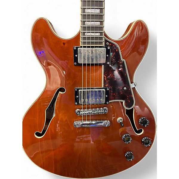 Used D'Angelico Premier Series DC Natural Hollow Body Electric Guitar