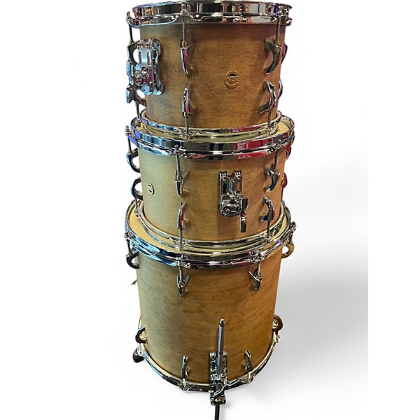 Used Inde 4 Piece Flex-Tuned Maple Natural Drum Kit