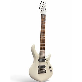 Used Sterling by Music Man John Petrucci Majesty 7-String  Pearl White Solid Body Electric Guitar