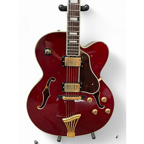 Used Samick lasalle Burgundy Hollow Body Electric Guitar