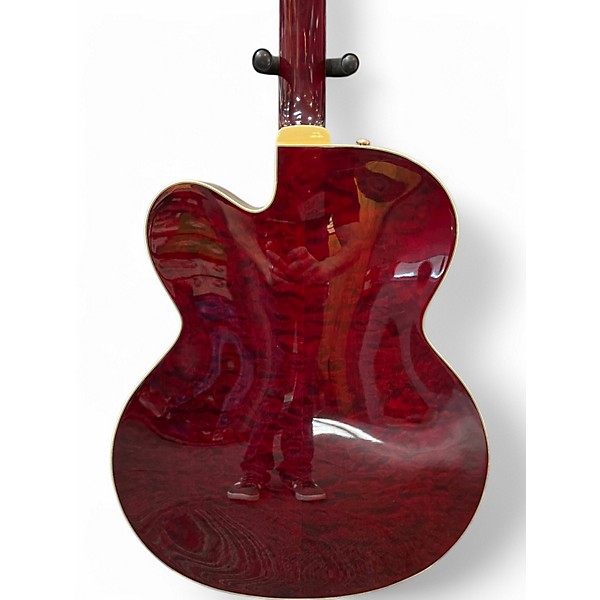 Used Samick lasalle Burgundy Hollow Body Electric Guitar