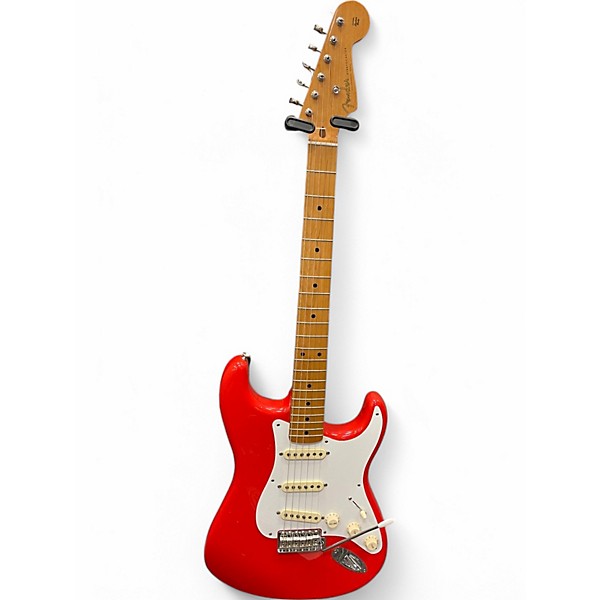 Used Fender Classic Series 1950S Stratocaster Rangoon Red Solid Body Electric Guitar,Specials : American Fashion Style Bags On Sale