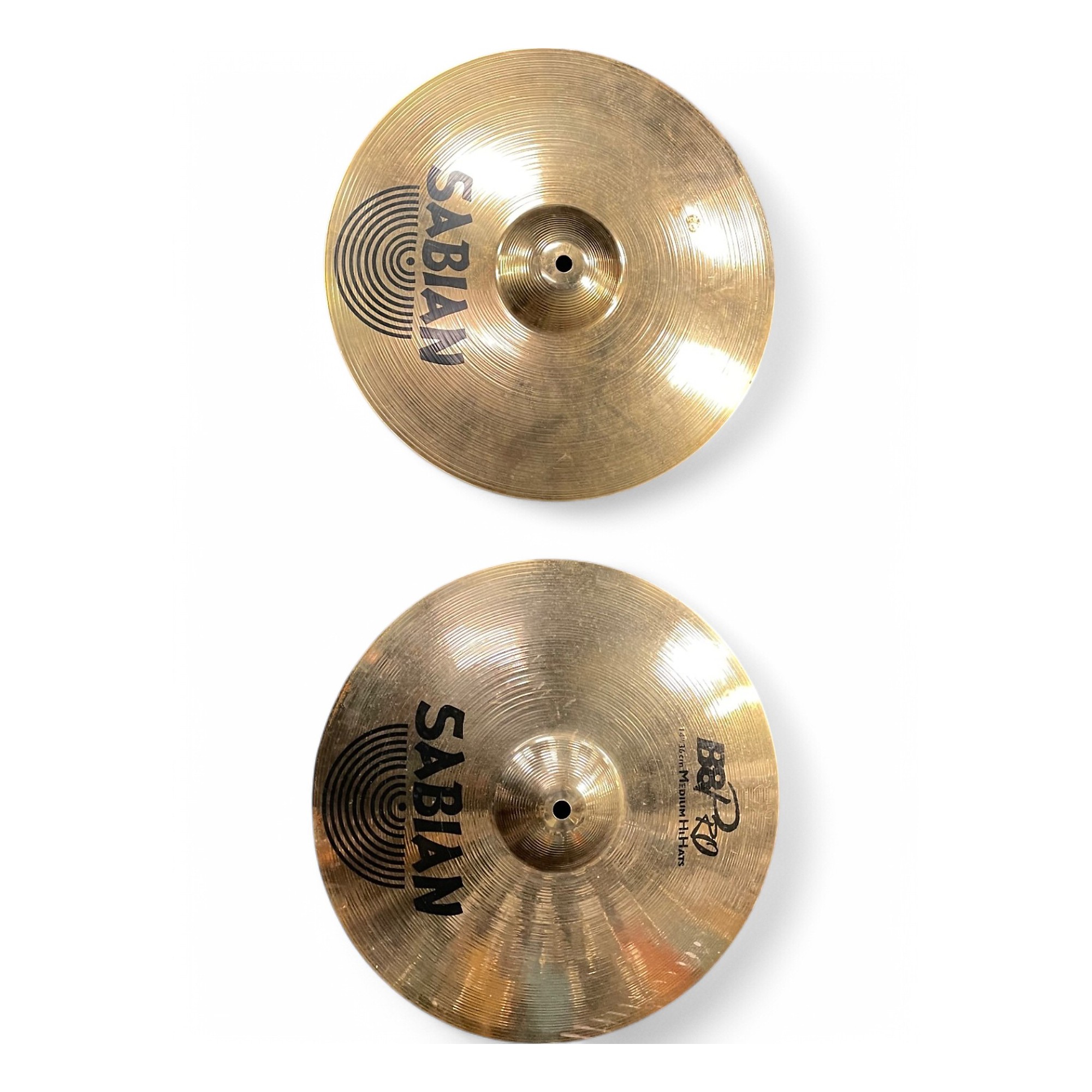Used SABIAN Used SABIAN 14in B8 Hi Hat Pair Cymbal 33 Used SABIAN Used SABIAN 14in B8 Hi Hat Pair Cymbal 33