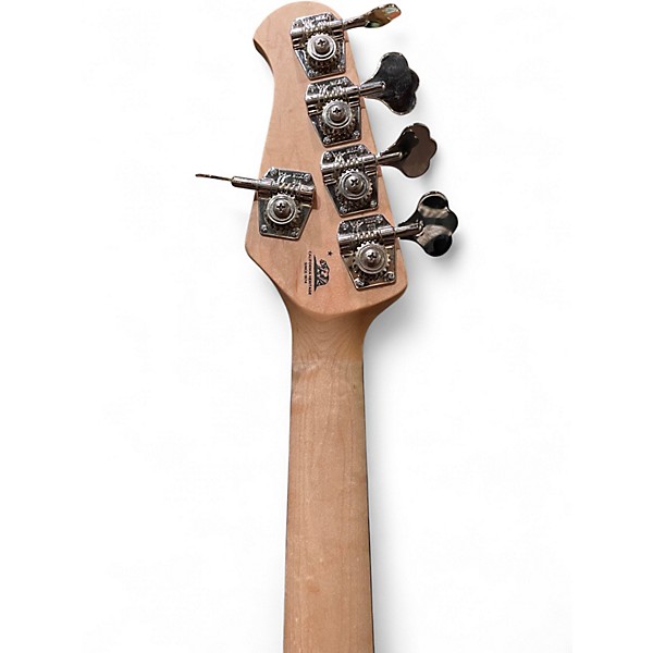 Used Ernie Ball Music Man Sterling 5 String fretless Metallic Gray Electric Bass Guitar