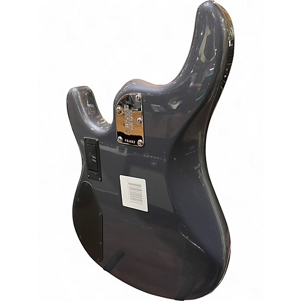 Used Ernie Ball Music Man Sterling 5 String fretless Metallic Gray Electric Bass Guitar