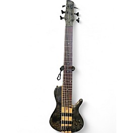 Used Ibanez SRSC806 Grey Burl  Electric Bass Guitar
