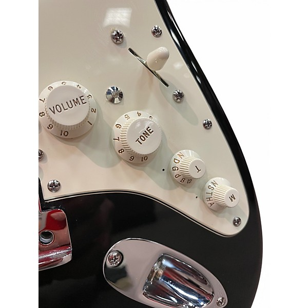 Used 2007 Fender VG Stratocaster BLACK Solid Body Electric Guitar