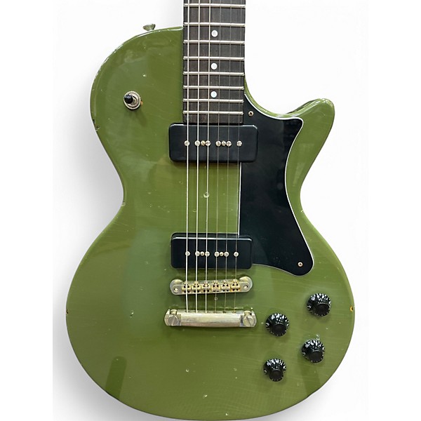 Used Heritage Custom H-137 Army Drab Solid Body Electric Guitar