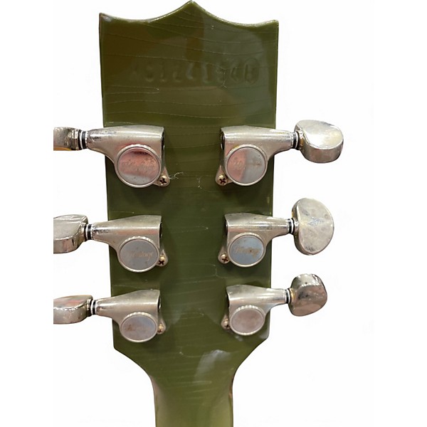 Used Heritage Custom H-137 Army Drab Solid Body Electric Guitar