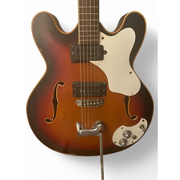 Vintage 1970s Moserite CELEBRITY Tobacco Burst Hollow Body Electric Guitar