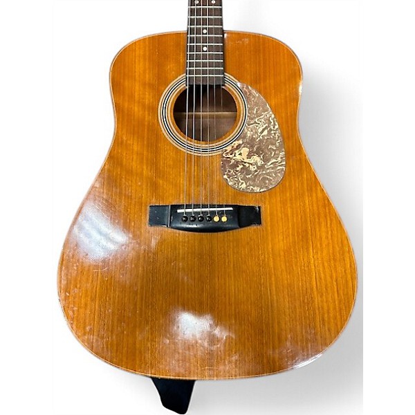 Used Hondo H-124 Natural Acoustic Guitar