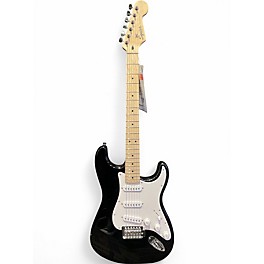 Used 2020s Squier Sonic Stratocaster Black Solid Body Electric Guitar