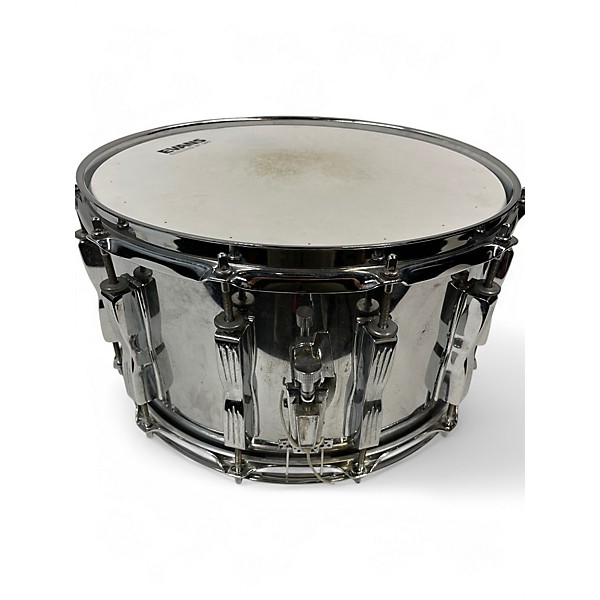 Used 1990s Ludwig 14X8 Coliseum Chrome over Maple Drum