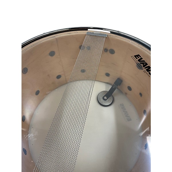 Used 1990s Ludwig 14X8 Coliseum Chrome over Maple Drum