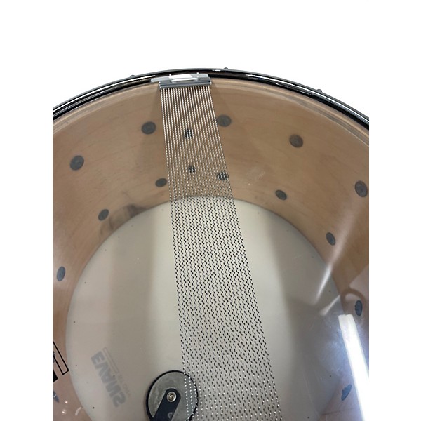 Used 1990s Ludwig 14X8 Coliseum Chrome over Maple Drum