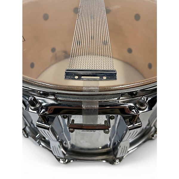 Used 1990s Ludwig 14X8 Coliseum Chrome over Maple Drum